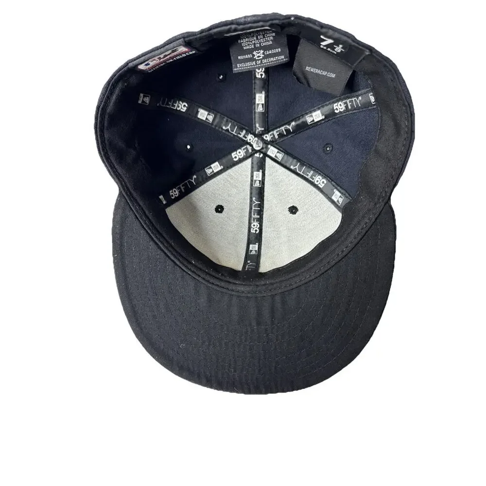 New Era NY Yankees Derek Jeter Hat Retirement Patch 59Fifty Fitted 7 1/8 - Picture 6 of 7